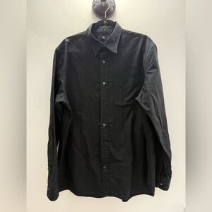 Banana Republic Black Casual Button Down Shirt. Standard fit. Size L